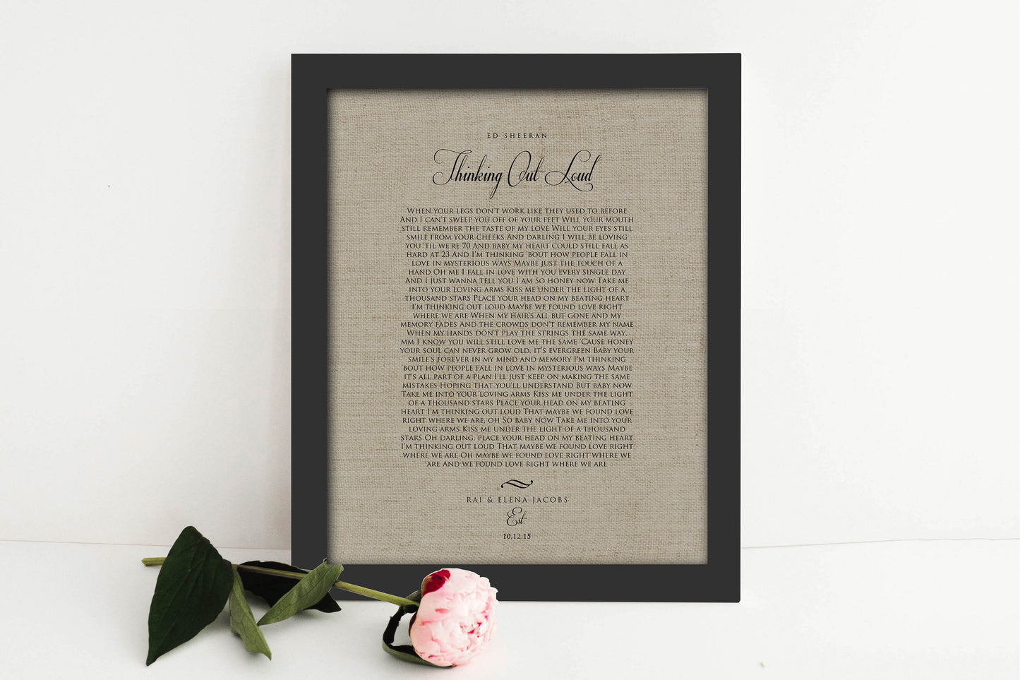 Our 1st Dance, Linen Anniversary Keepsake