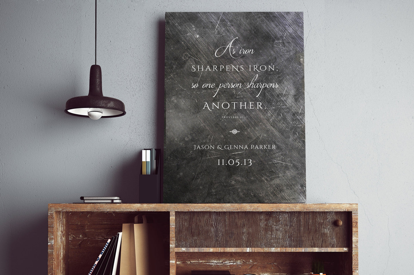 As Iron Sharpens Iron Personalized Gift