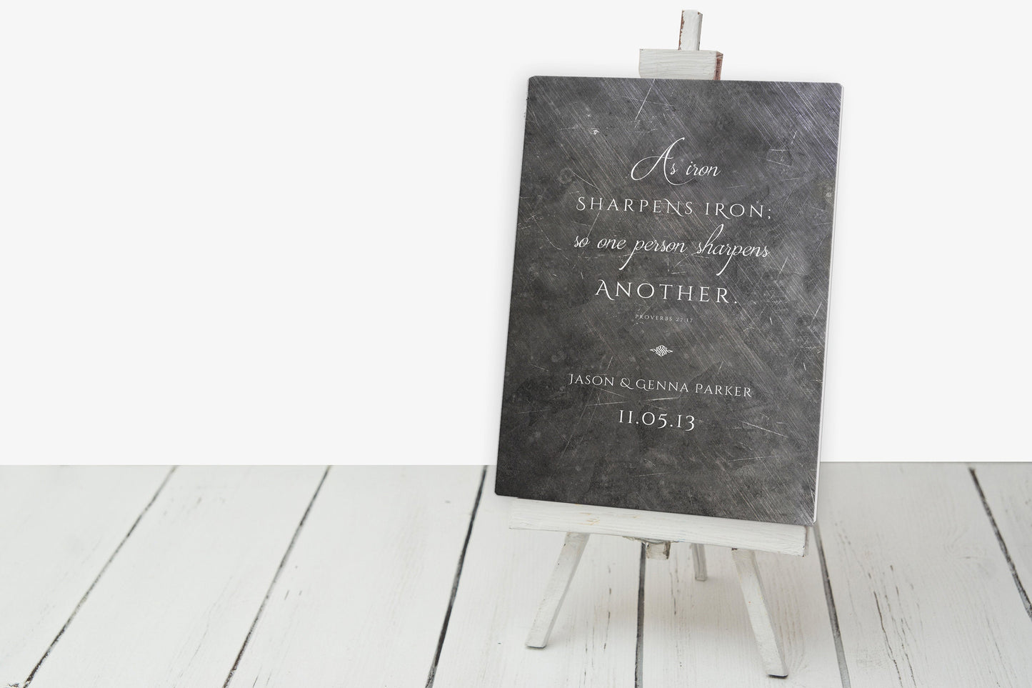 As Iron Sharpens Iron Personalized Gift