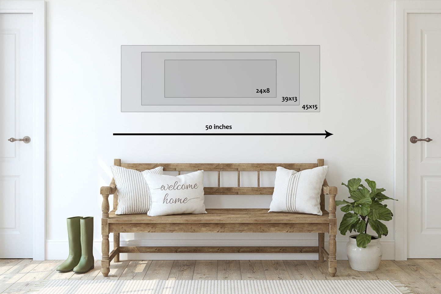 Custom Faux Leather Name Sign