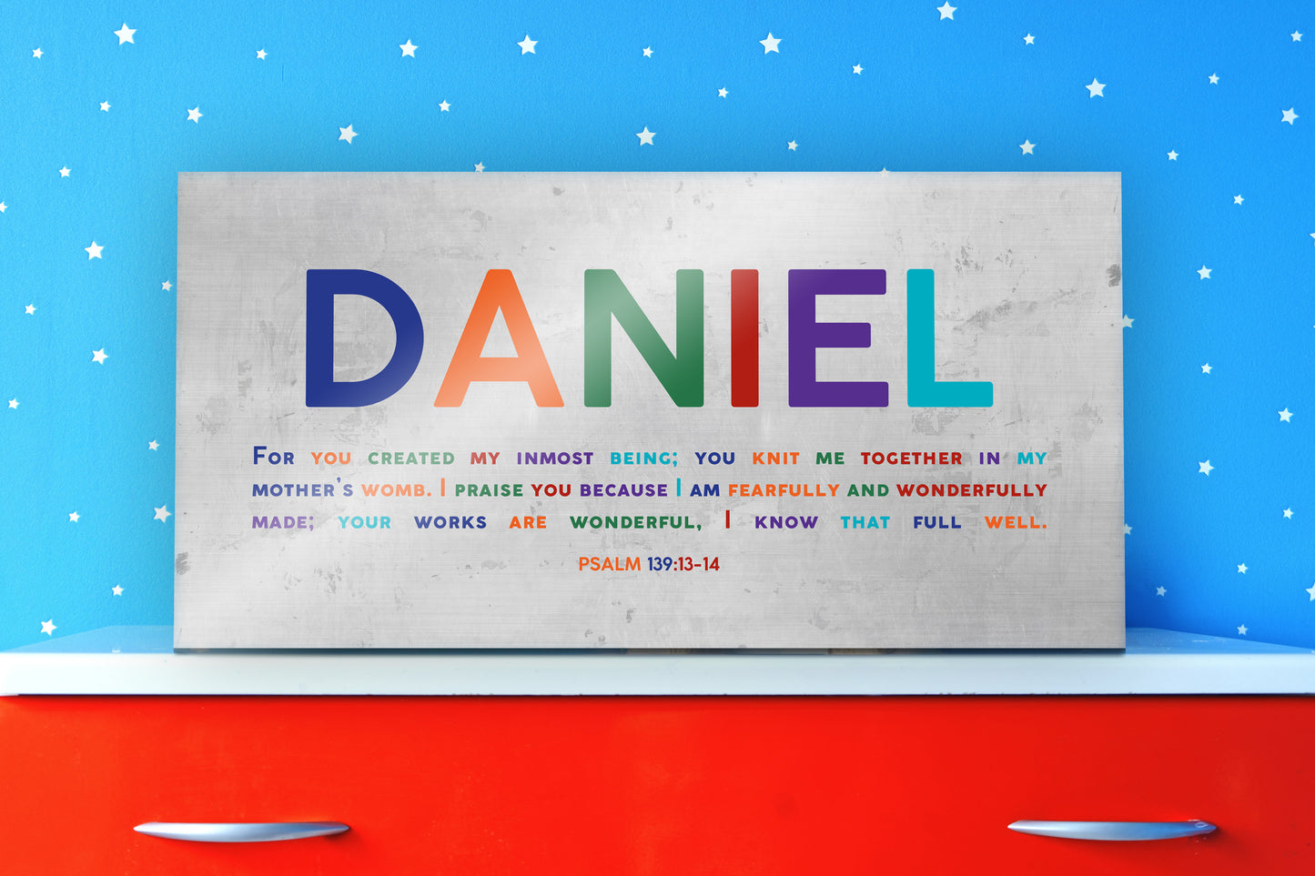 Child Name Sign, Psalm 139:13 for Kids