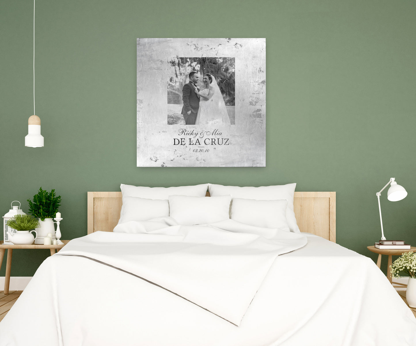 Farmhouse Rustic Photo Tin Anniversary Gift