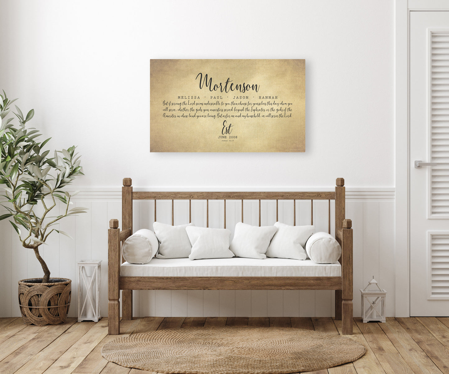 Blended Family Sign on Cotton
