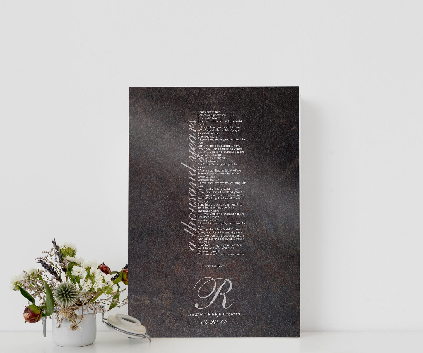 Iron Anniversary Gift, 6th Anniversary Gift, Monogram Anniversary Gift, Iron Gift, Anniversary Iron Gift, Our Song, 6 Year Anniversary Gift