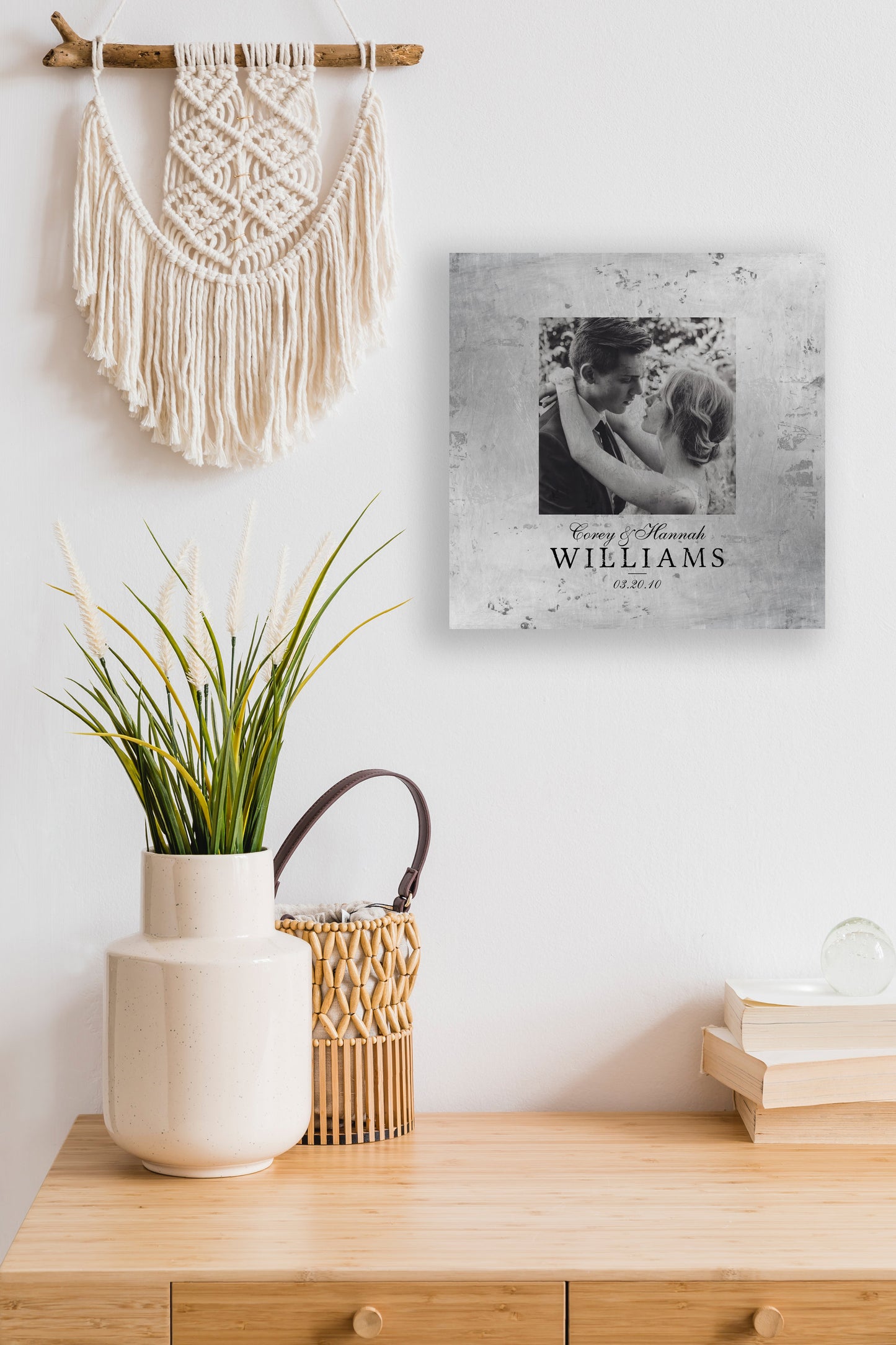 Farmhouse Rustic Photo Tin Anniversary Gift