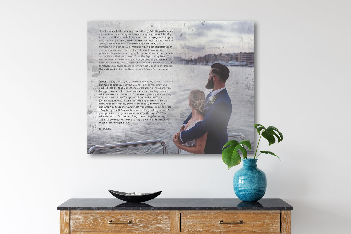 Rustic Tin Photo Gift with Words