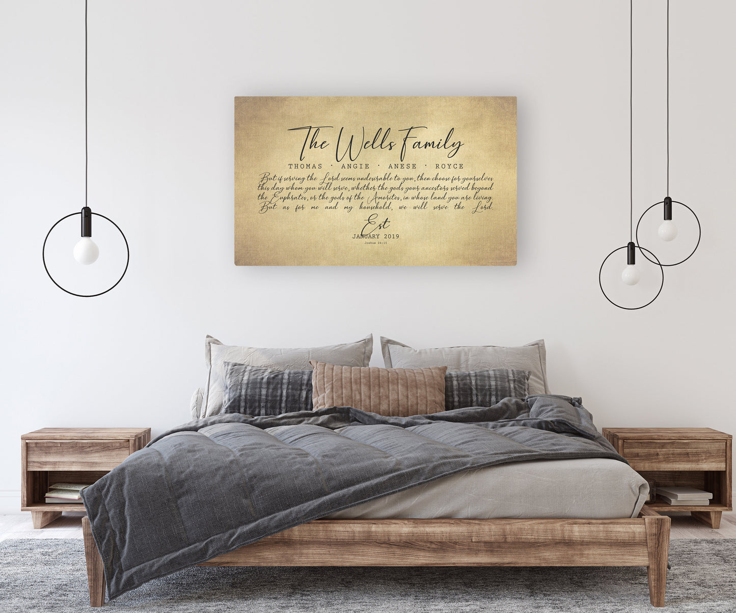 Blended Family Sign on Cotton