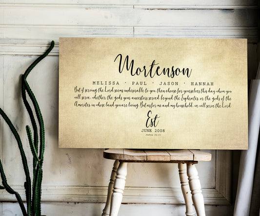 Blended Family Sign on Cotton