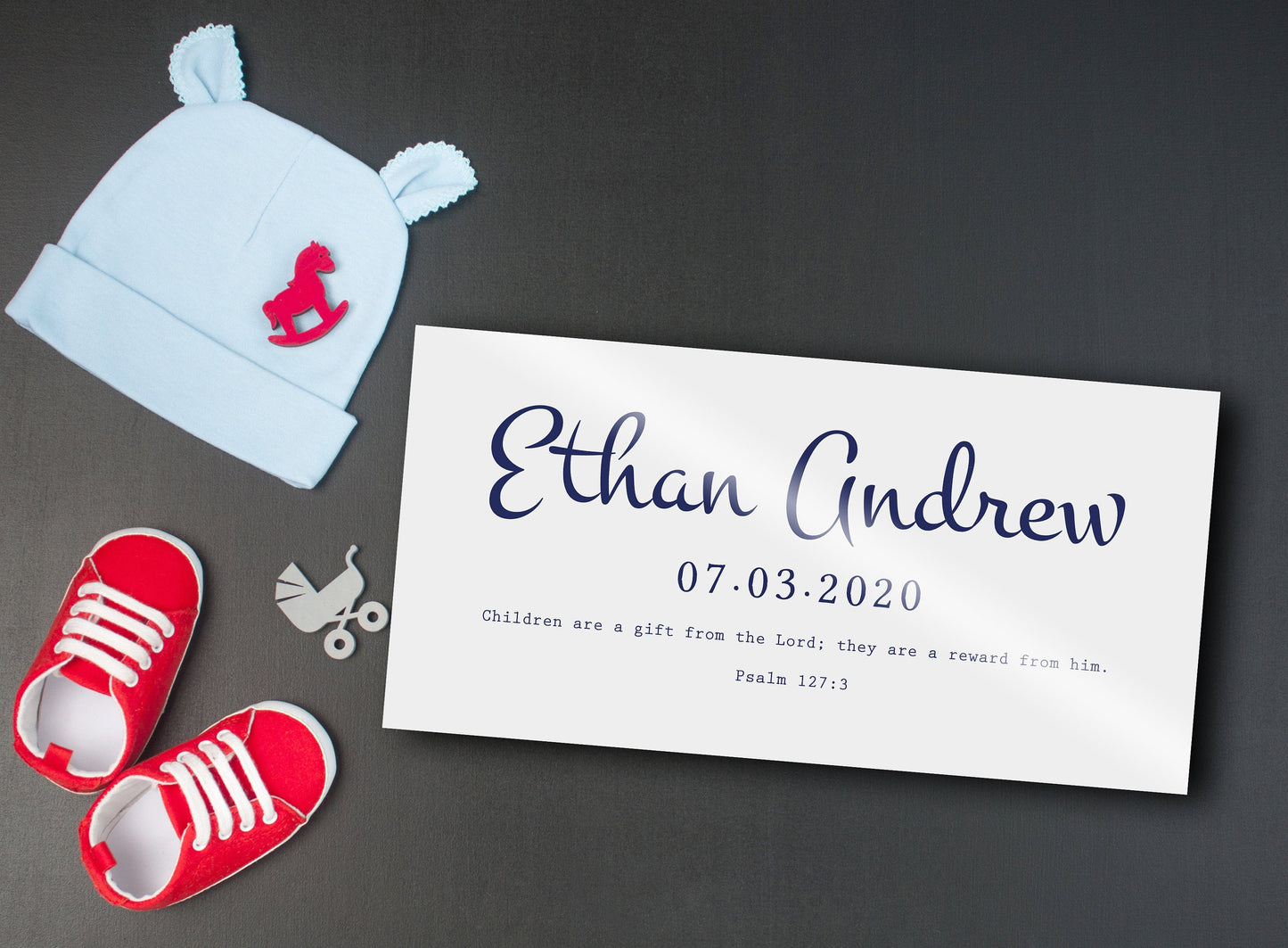 Personalized Baby Name Sign, Custom Name Sign, Christian Gift for New Mom, Gift for New Parents, Custom Nursery Decor, Name Sign, New Baby