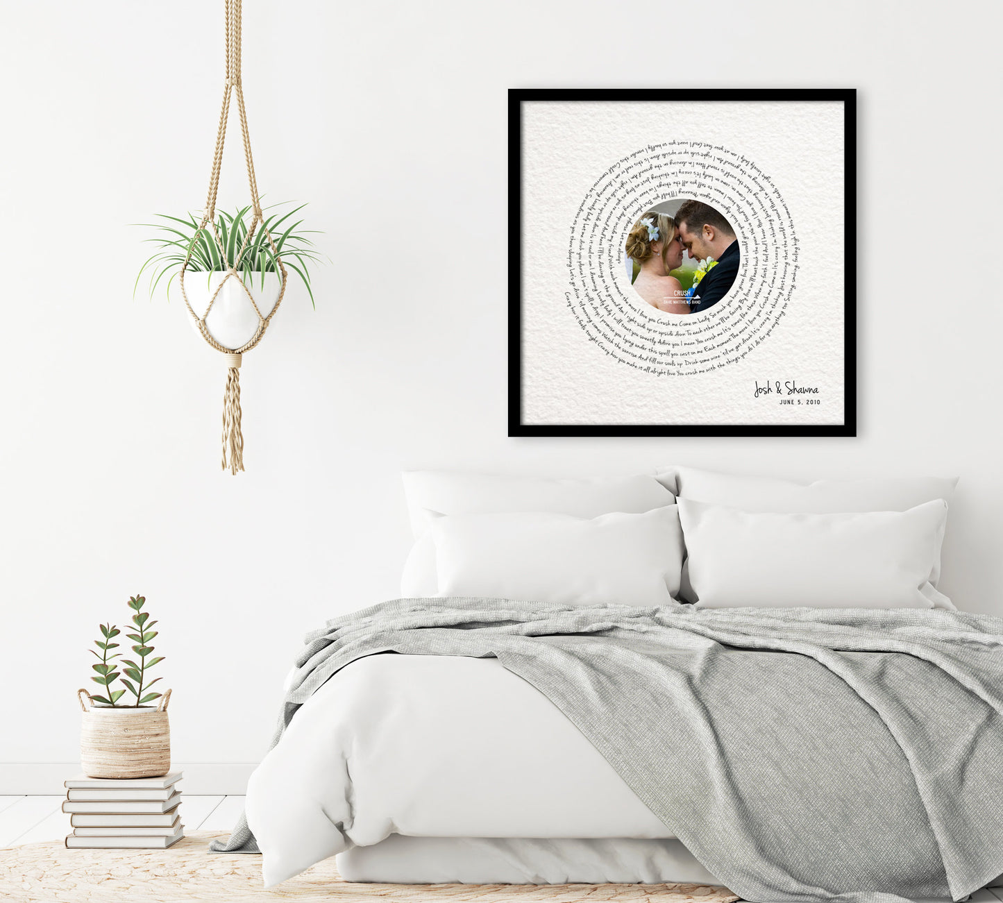 Paper Anniversary Gift, Photo with song, 1 year Anniversary Gift, Framed Song Lyrics, First Dance lyrics, Our Song, 1st Anniversary gift