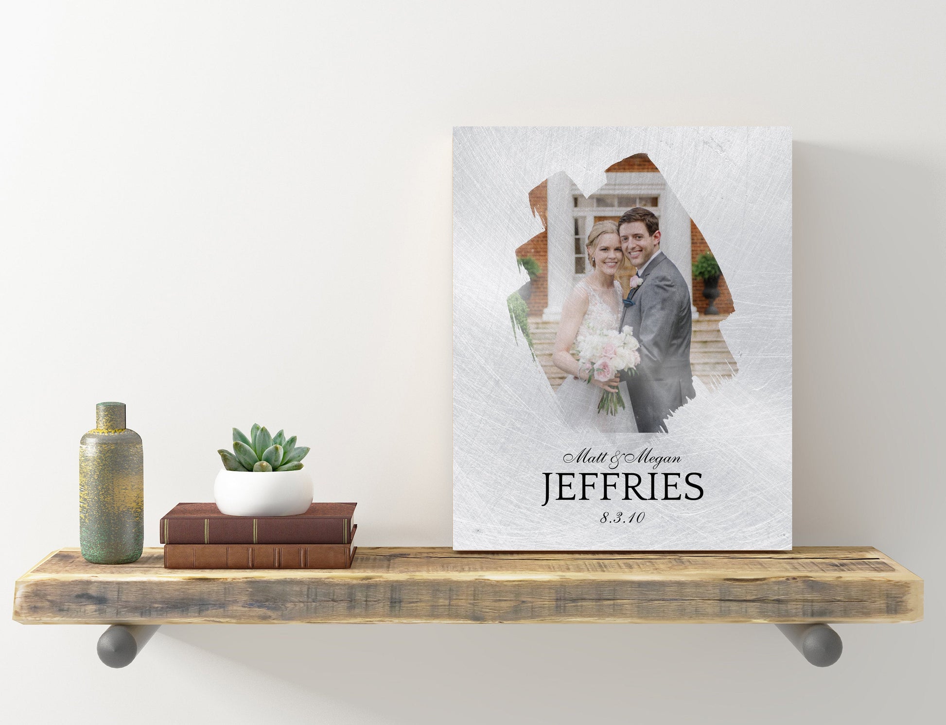 Tin Photo Gift, Tin Anniversary Gift, 10th Anniversary Tin Gift, Wedding vows on tin, 10 Year Gift, Tenth Anniversary Tin, Photo on Metal