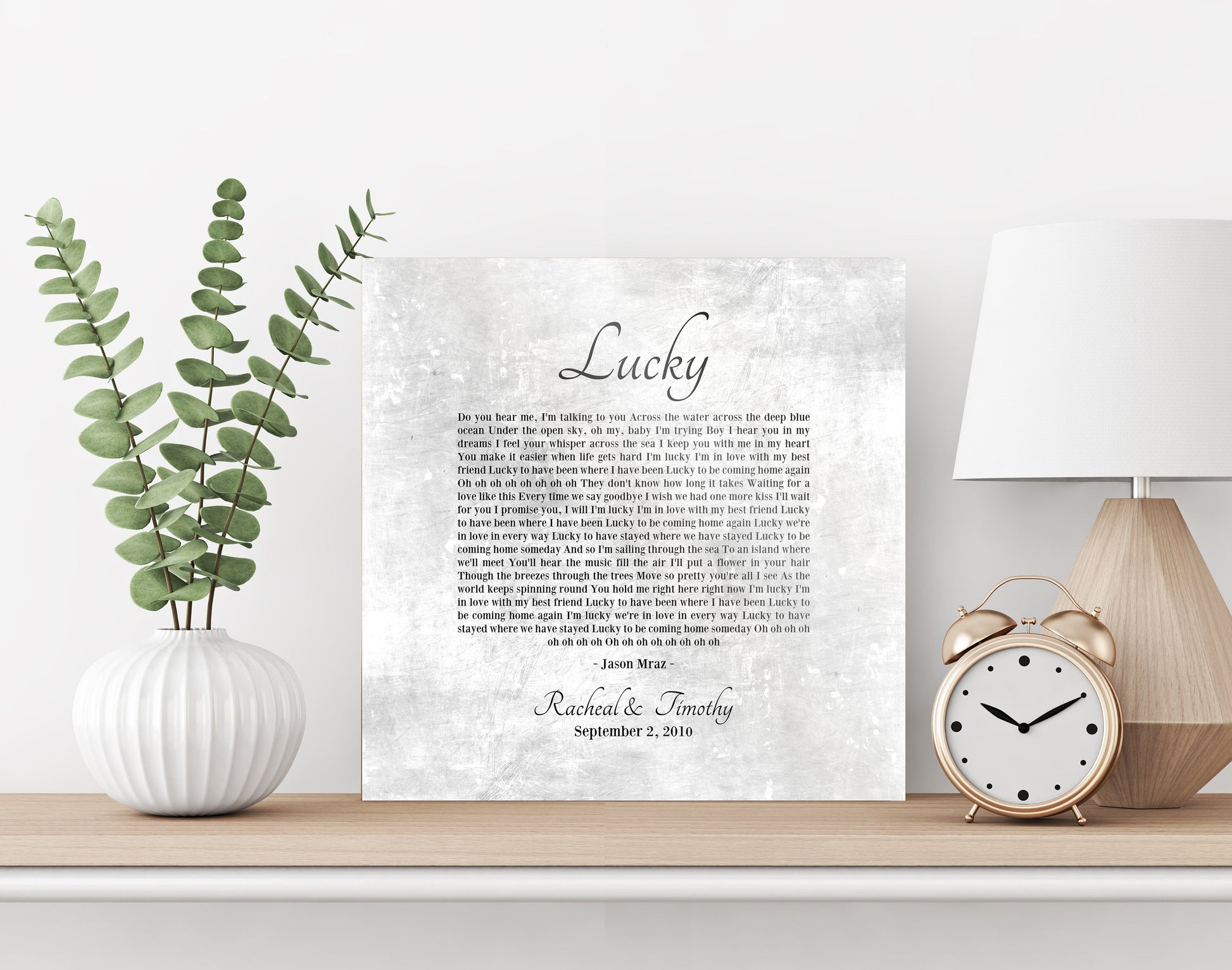 10 Year tin Gift, Our Song on Tin, Tin Anniversary Gift, Distressed Tin Sign, 10 year Tin, On Metal, 10th Anniversary Gift, Tin Gift for Her