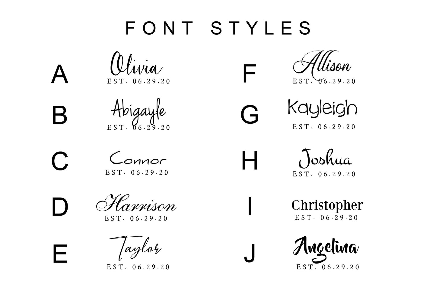 Custom Baby Name Sign