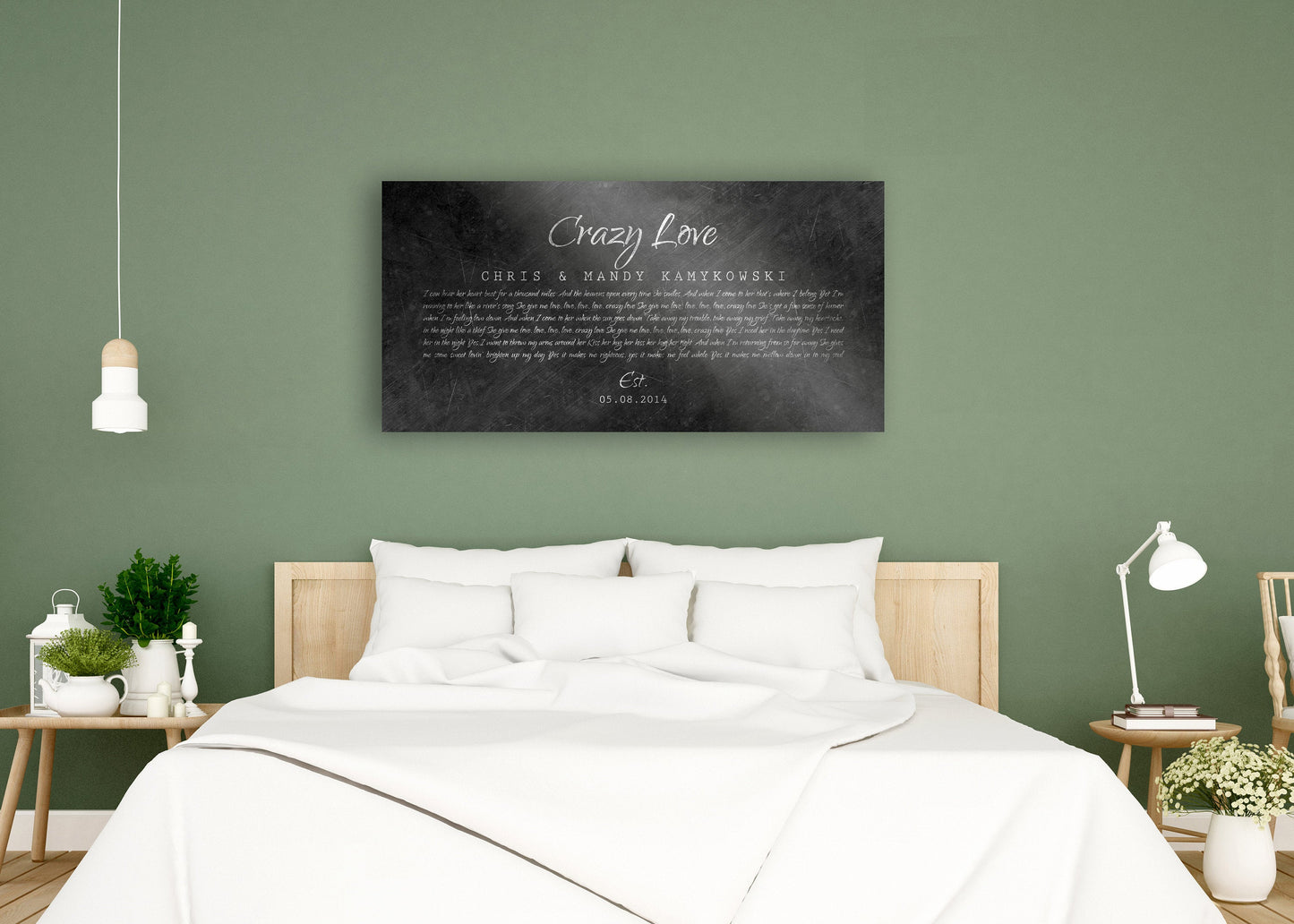 Custom Wedding Song Sign on Iron