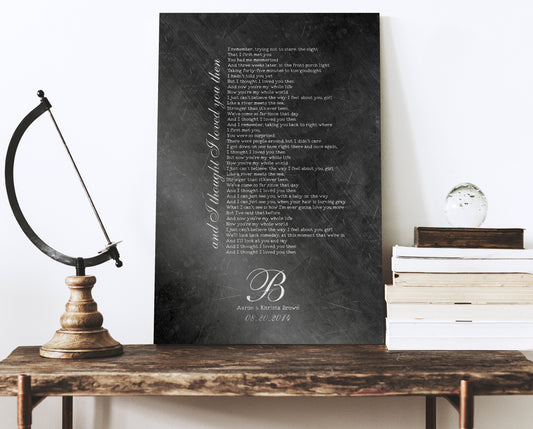 Monogrammed Iron First Dance Song Sign