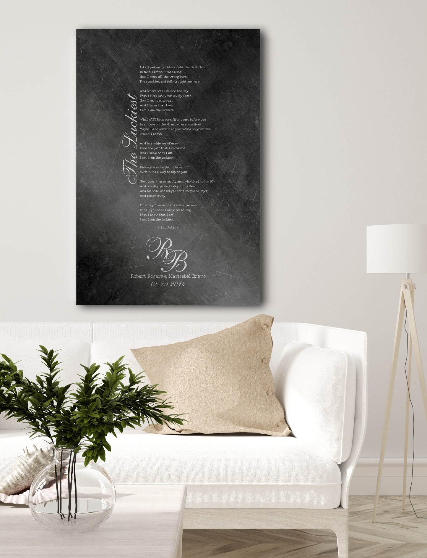 Monogrammed Iron First Dance Song Sign