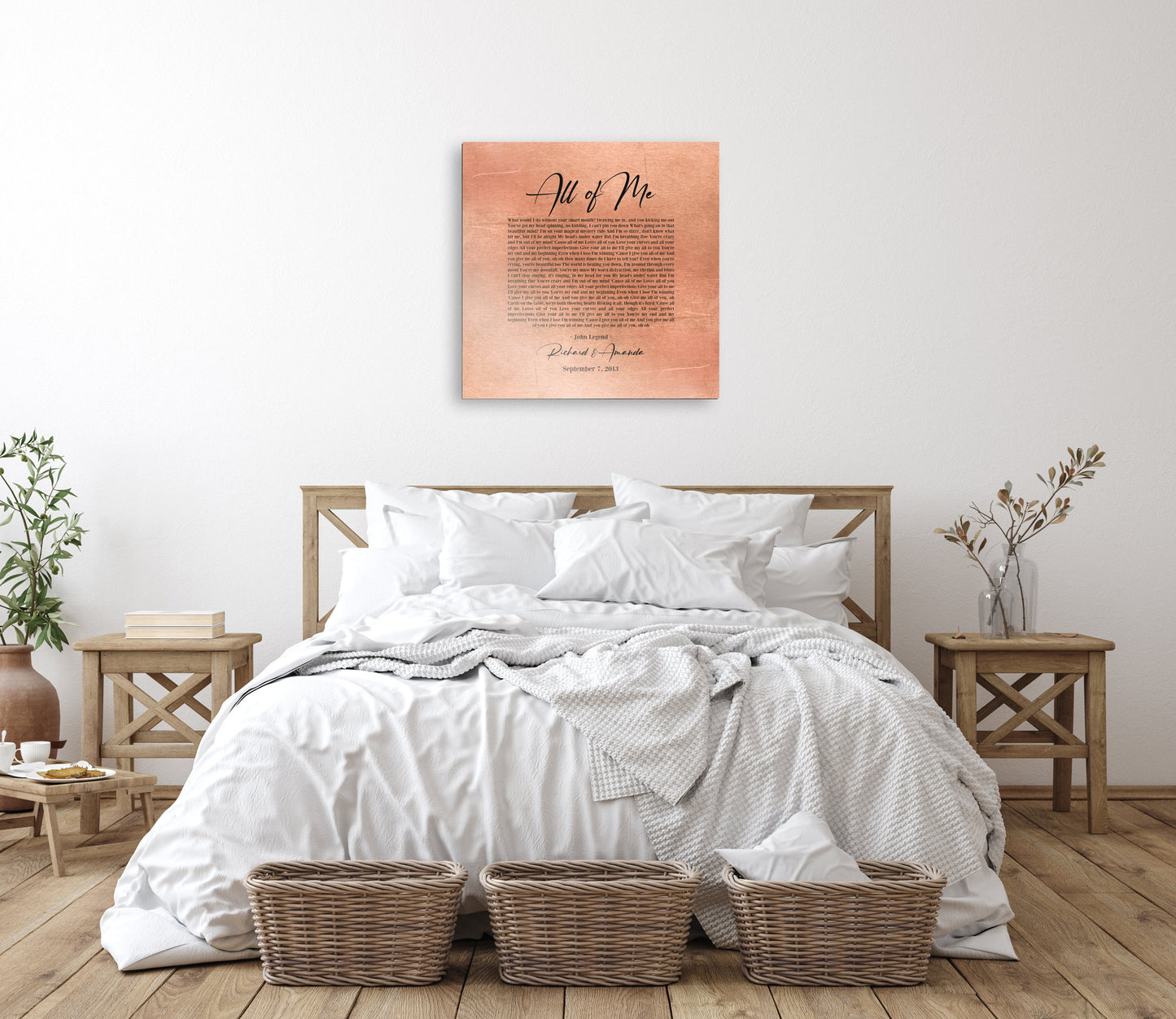 Personalized Copper Song Lyric Sign
