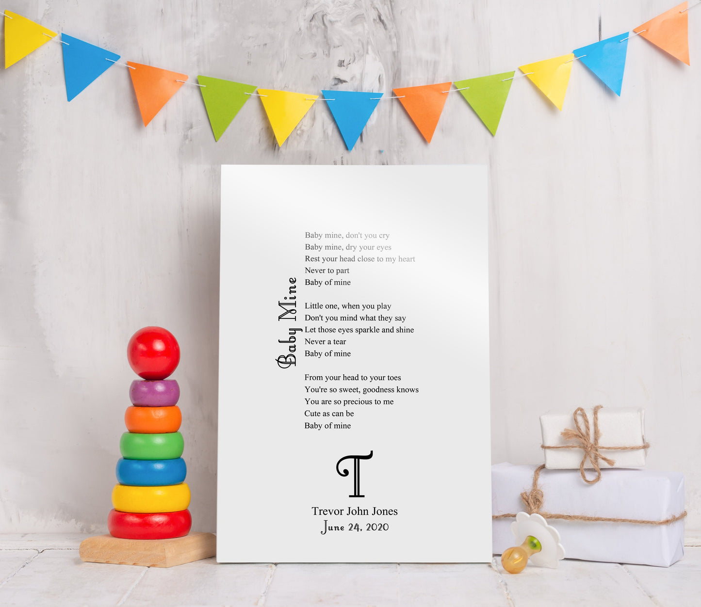 Twinkle Twinkle Little Star Baby Name Plaque