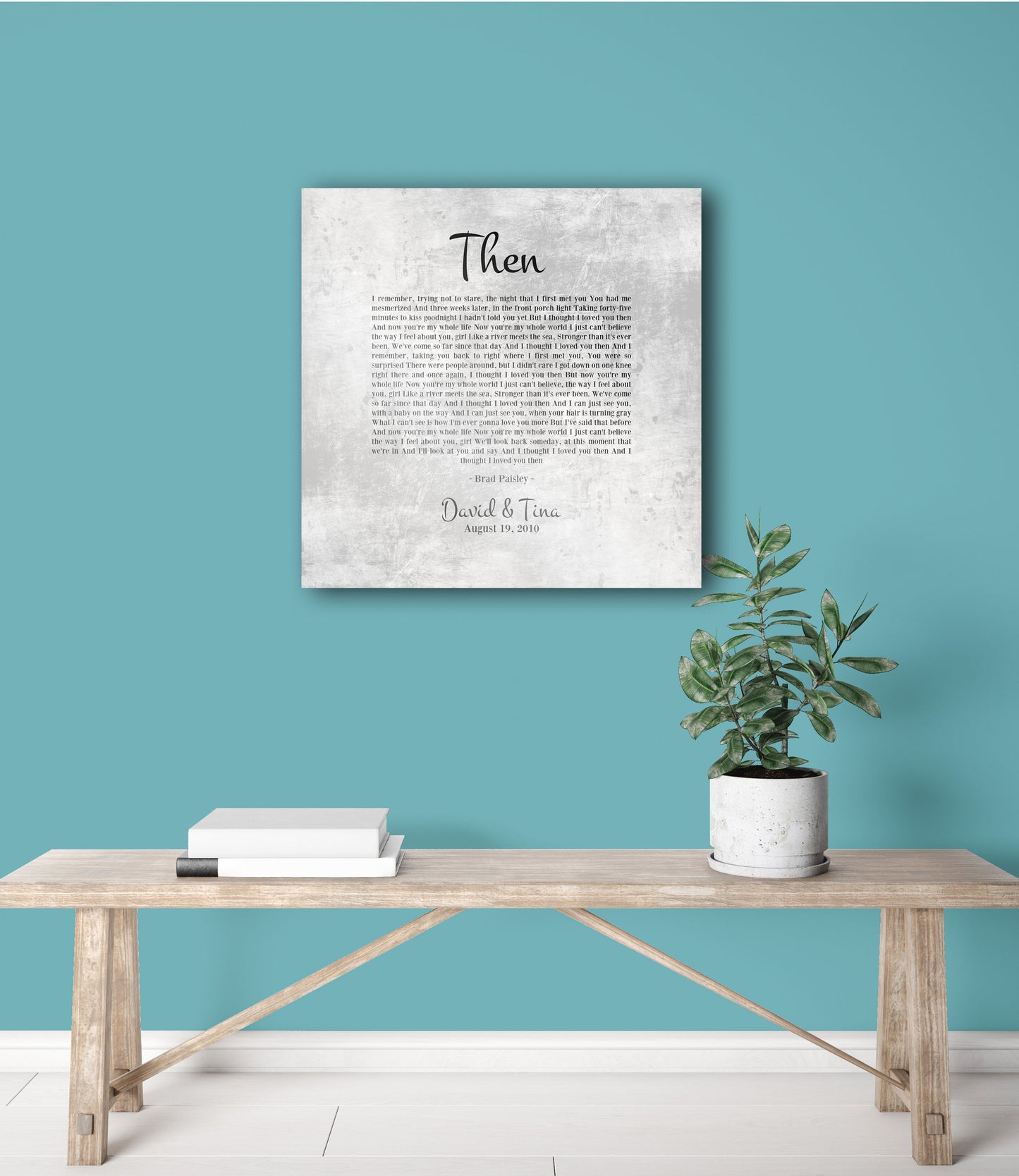 10 Year tin Gift, Our Song on Tin, Tin Anniversary Gift, Distressed Tin Sign, 10 year Tin, On Metal, 10th Anniversary Gift, Tin Gift for Her