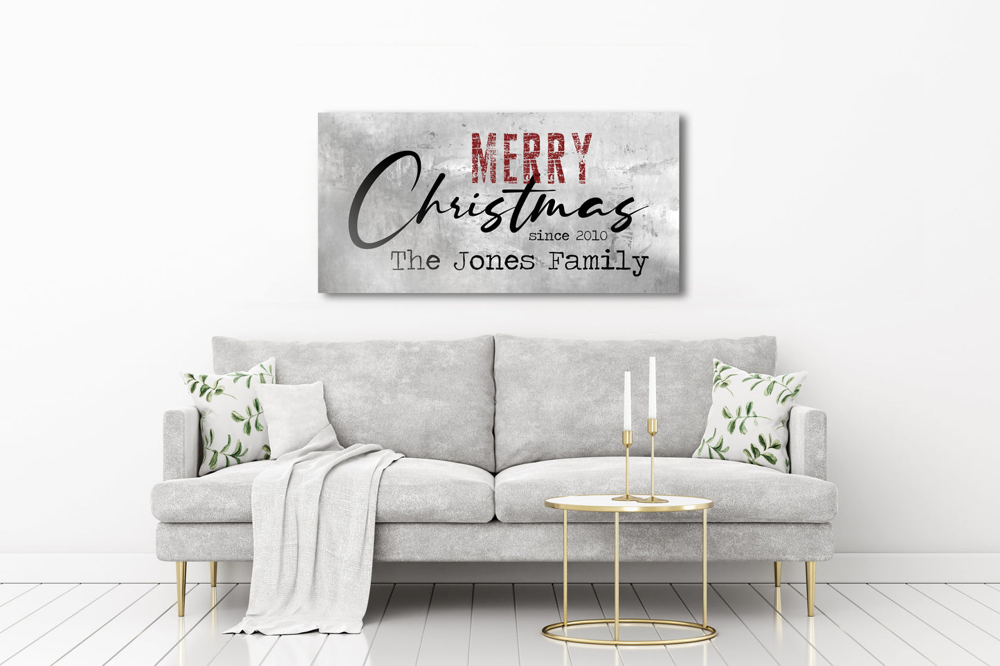 Rustic Holiday Sign, Chirstmas wall decor, Personalized Holiday Sign, Establsihed Sign, Family Sign, Name Sign, Christmas Wall decor, Art