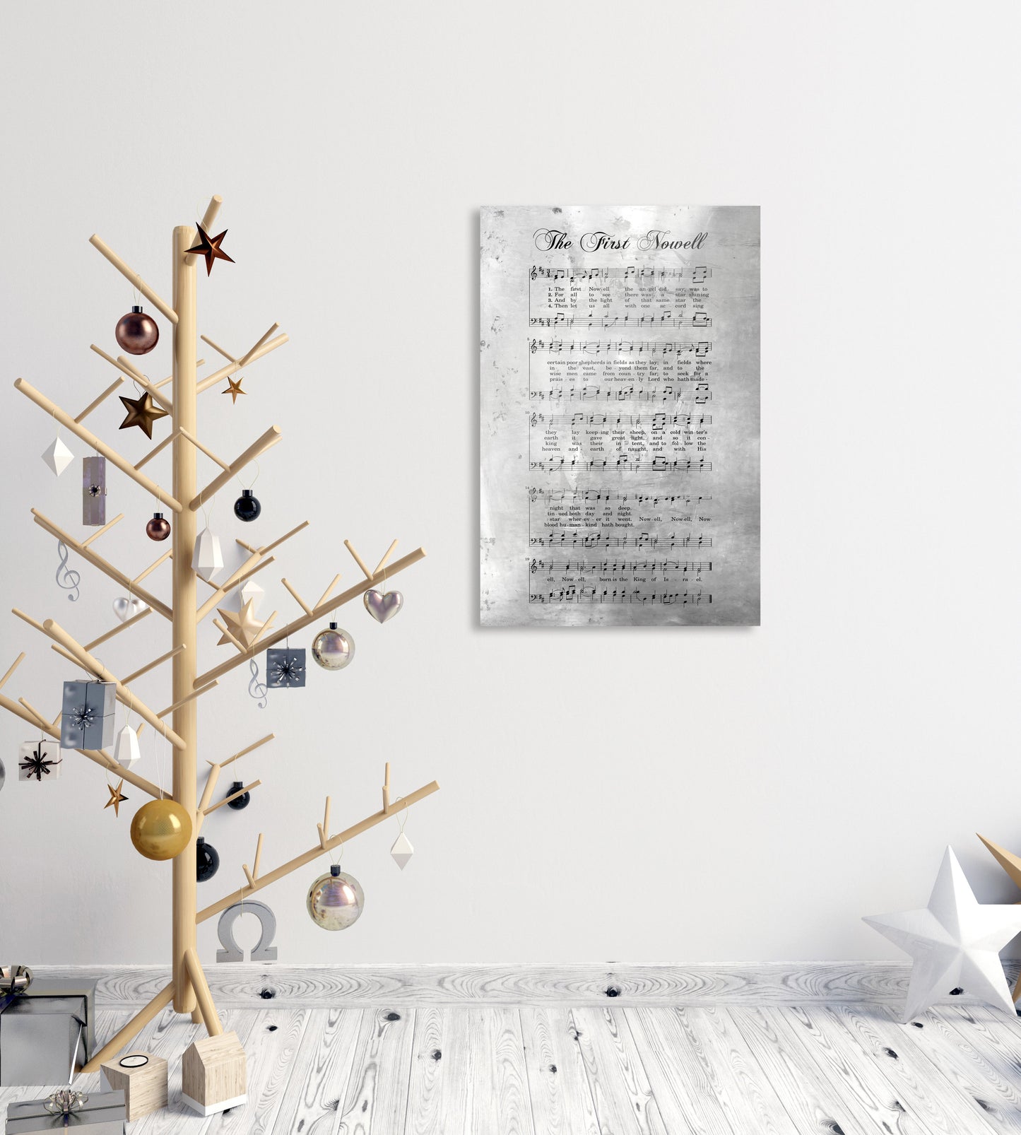 The first Noel, Sheet Music Print, Farmhouse Christmas, Gift for chior, Religious Gift, sign, Metal Christmas Sign, Rustic Christmas Decor