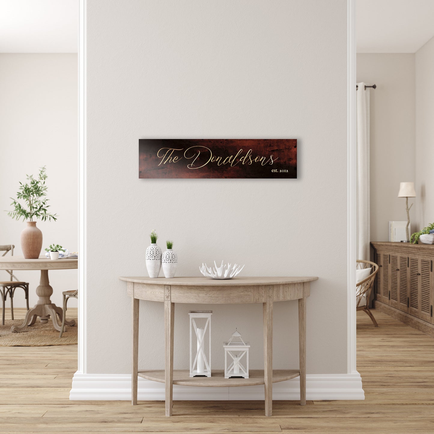 Anniversary Gift, Bronze, 8 Year Anniversary Gift, 8th Anniversary Gift, Name Sign, Metal Sign, Personalized Bronze, Eight Year Anniversary