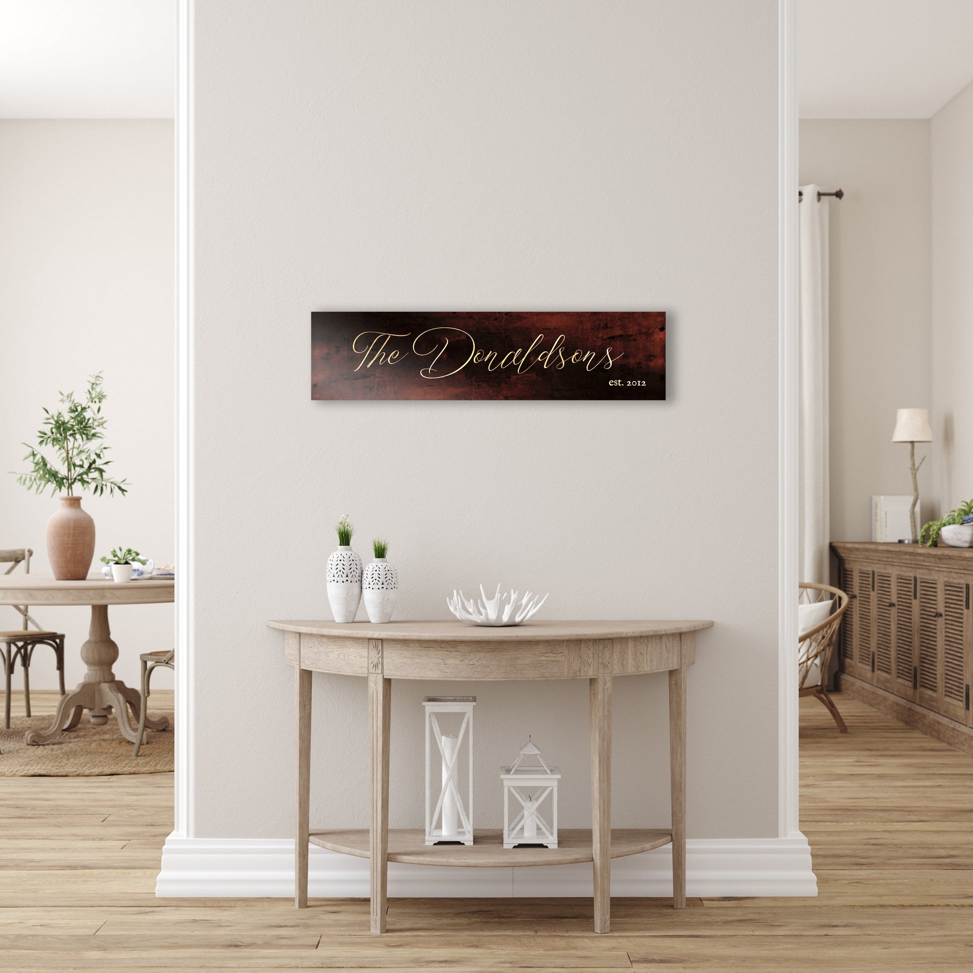 Anniversary Gift, Bronze, 8 Year Anniversary Gift, 8th Anniversary Gift, Name Sign, Metal Sign, Personalized Bronze, Eight Year Anniversary