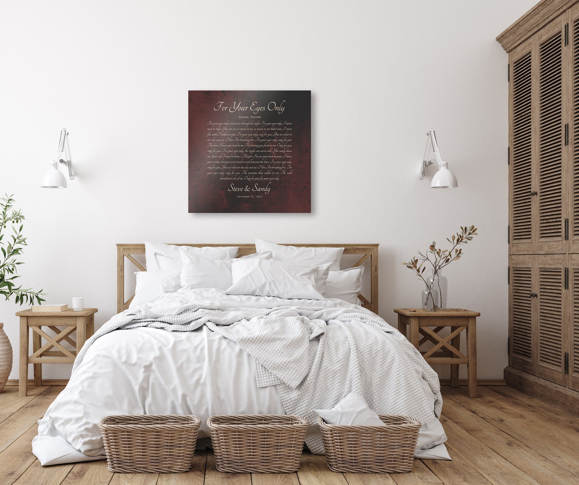 Bronze Anniversary Gift, 8 Year Iron Gift, 1st Dance on bronze, Song Lyrics on bronze, Wedding Song, Sign, On Metal, 19th Anniversary Gift