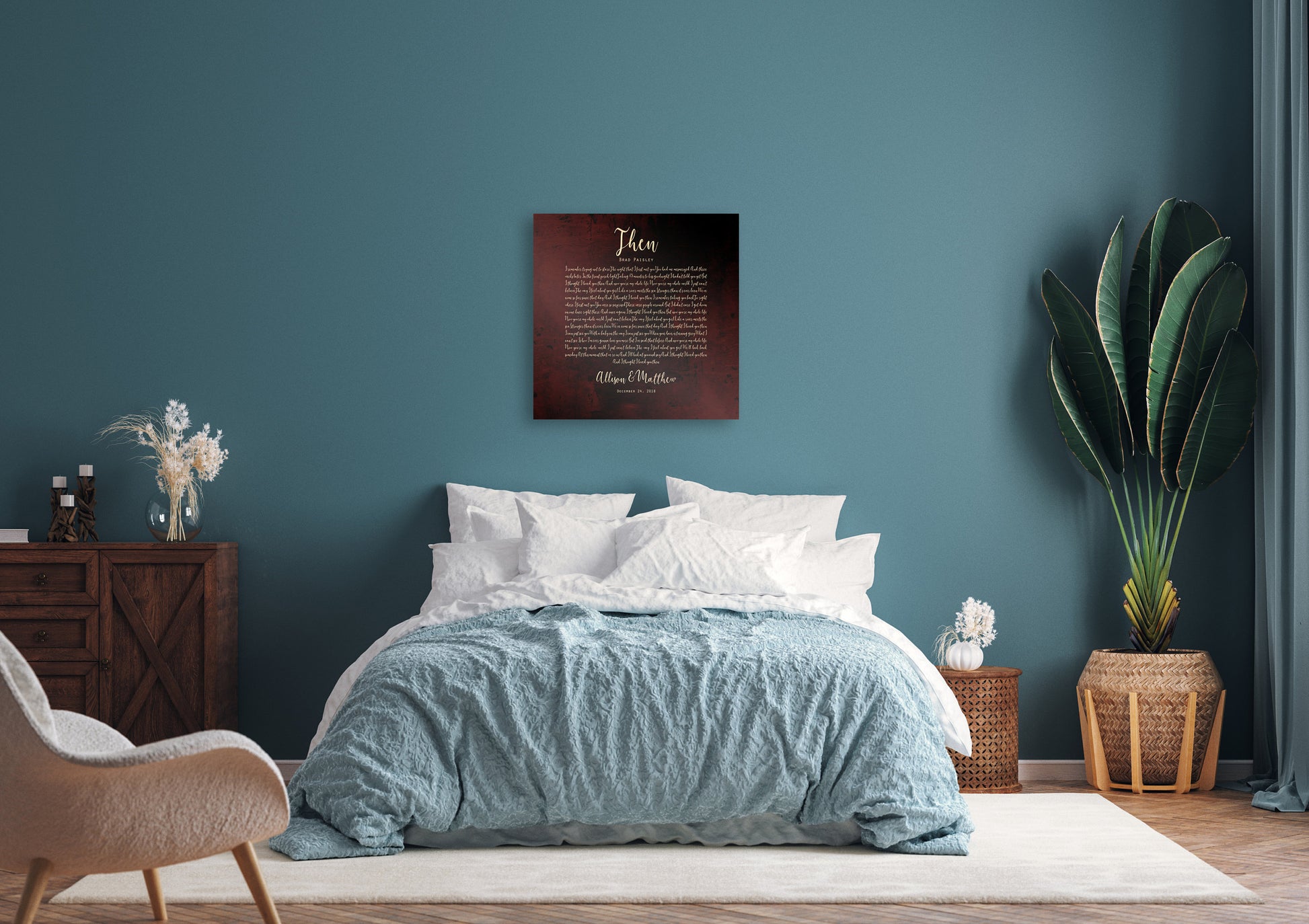 Bronze Anniversary Gift, 8 Year Iron Gift, 1st Dance on bronze, Song Lyrics on bronze, Wedding Song, Sign, On Metal, 19th Anniversary Gift