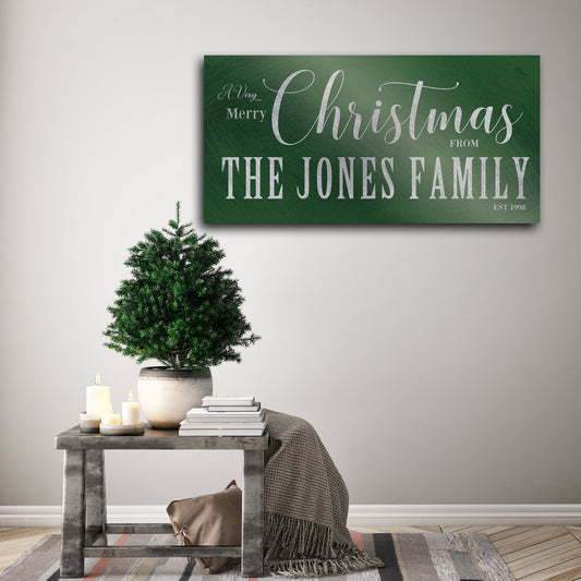 Family Name, Holiday Sign, Chirstmas wall decor, Personalized Sign, Establsihed Sign, Family Sign, Name Sign, Christmas Wall decor, Art