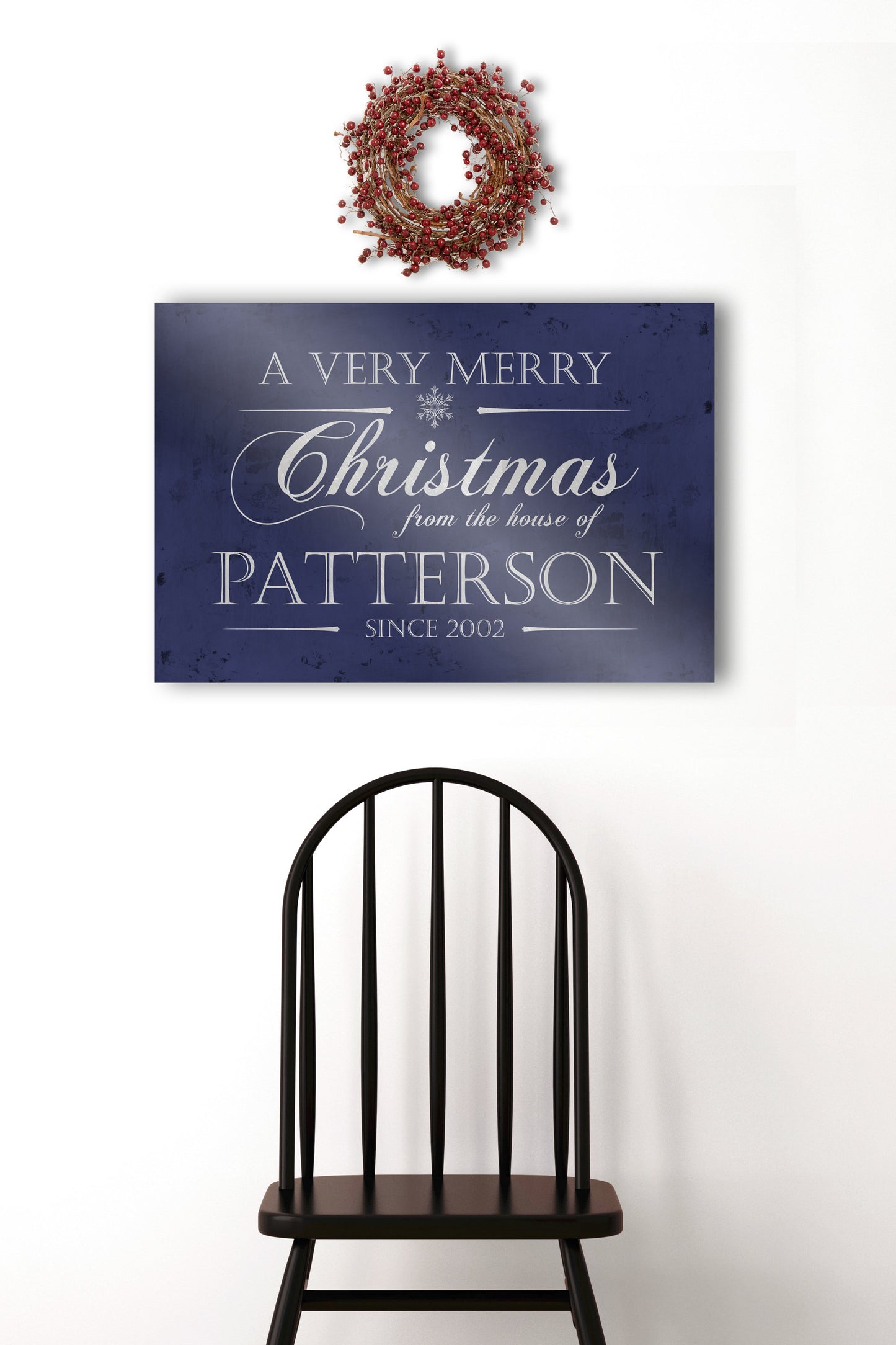 Personalize Holiday Sign, Family Sign, Christmas Sign Farmhouse, Established sign, Metal Christmas Sign, Rustic, Large Christmas Sign,
