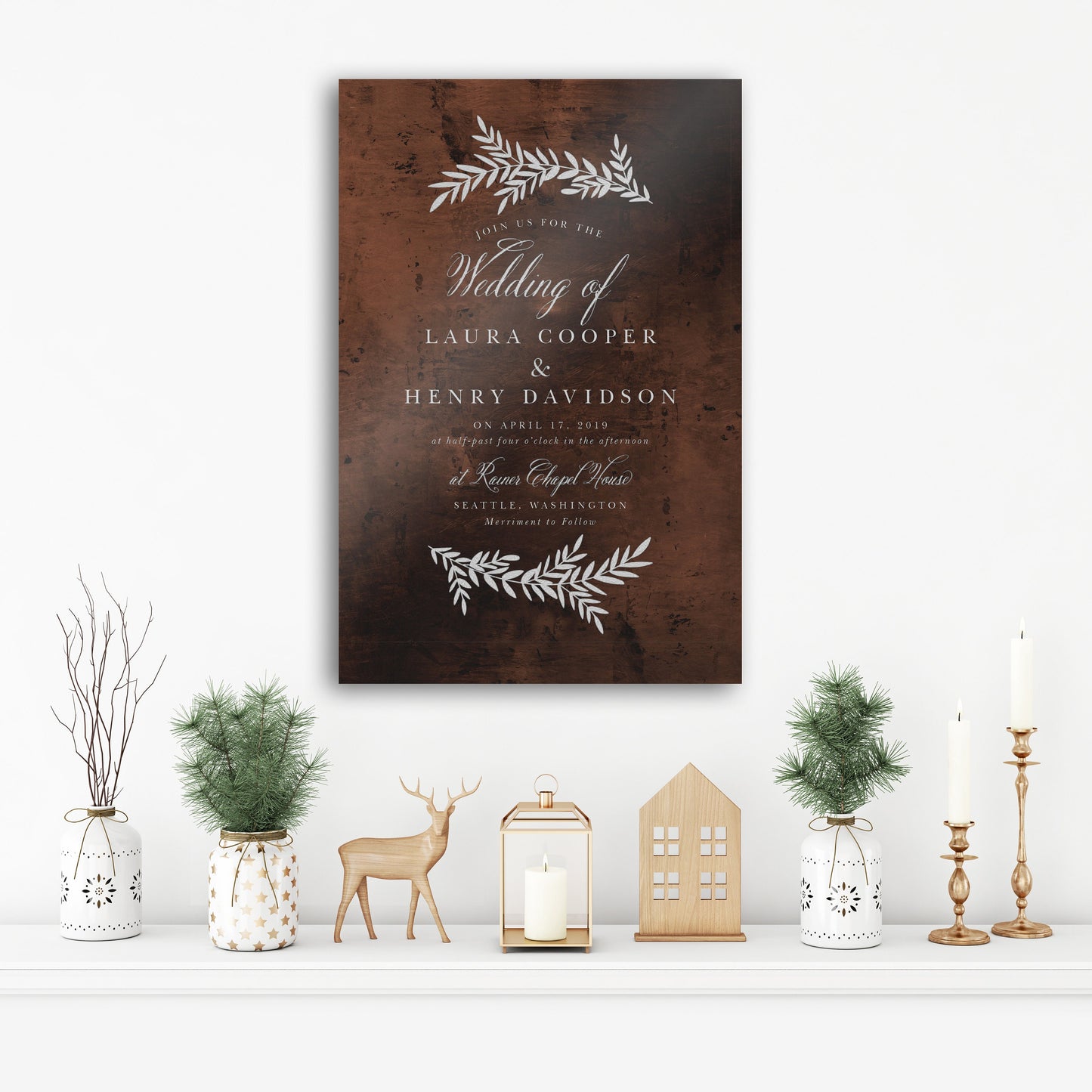 Wedding invitation, Iron