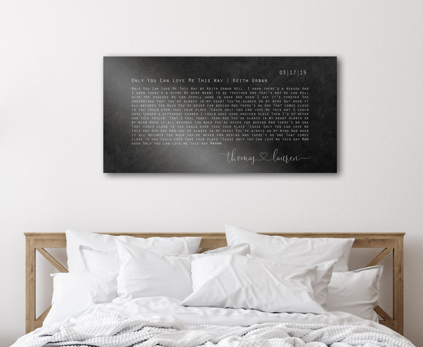 Wedding Song on Iron, Gift for Husband