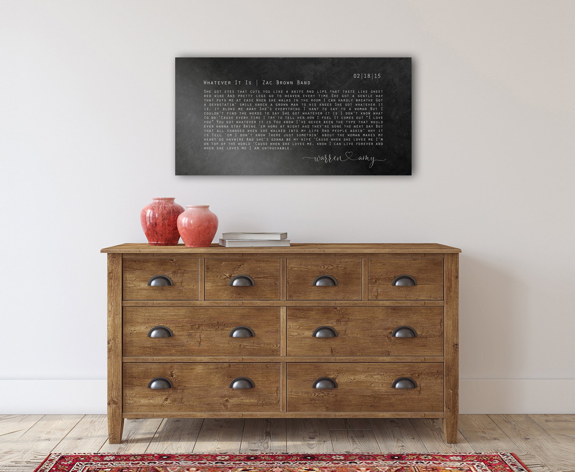 Wedding Song on Iron, Gift for Husband