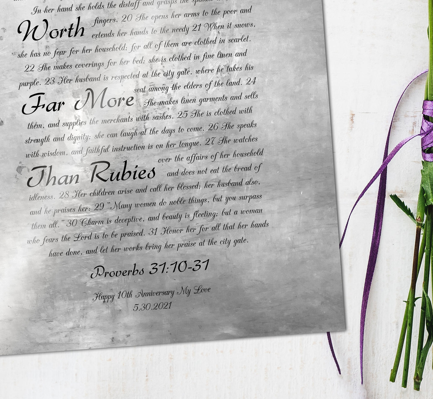 10th Anniversary Gift, Tin Anniversary