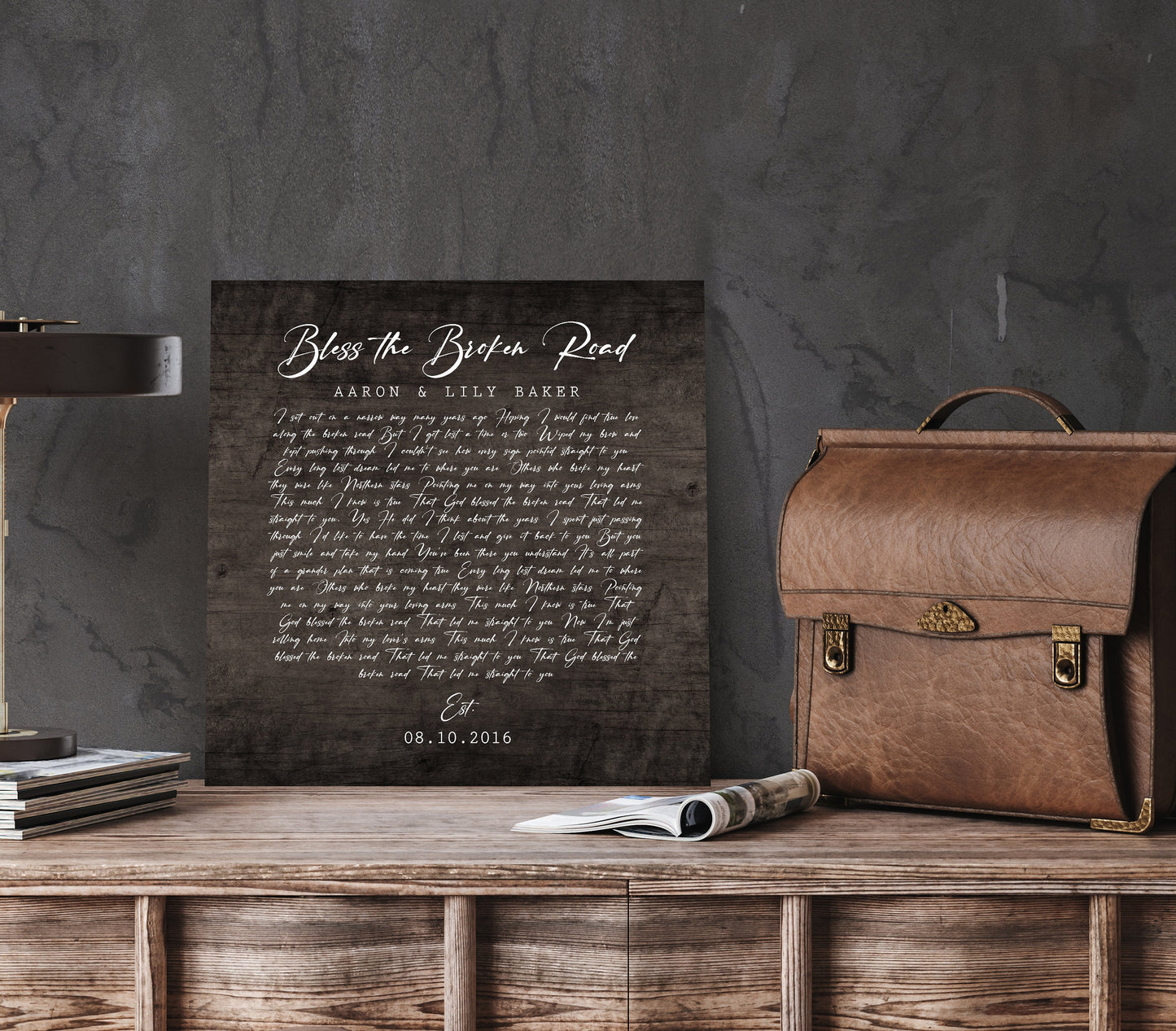 Our Song on Wood, Personalized Wood Gift