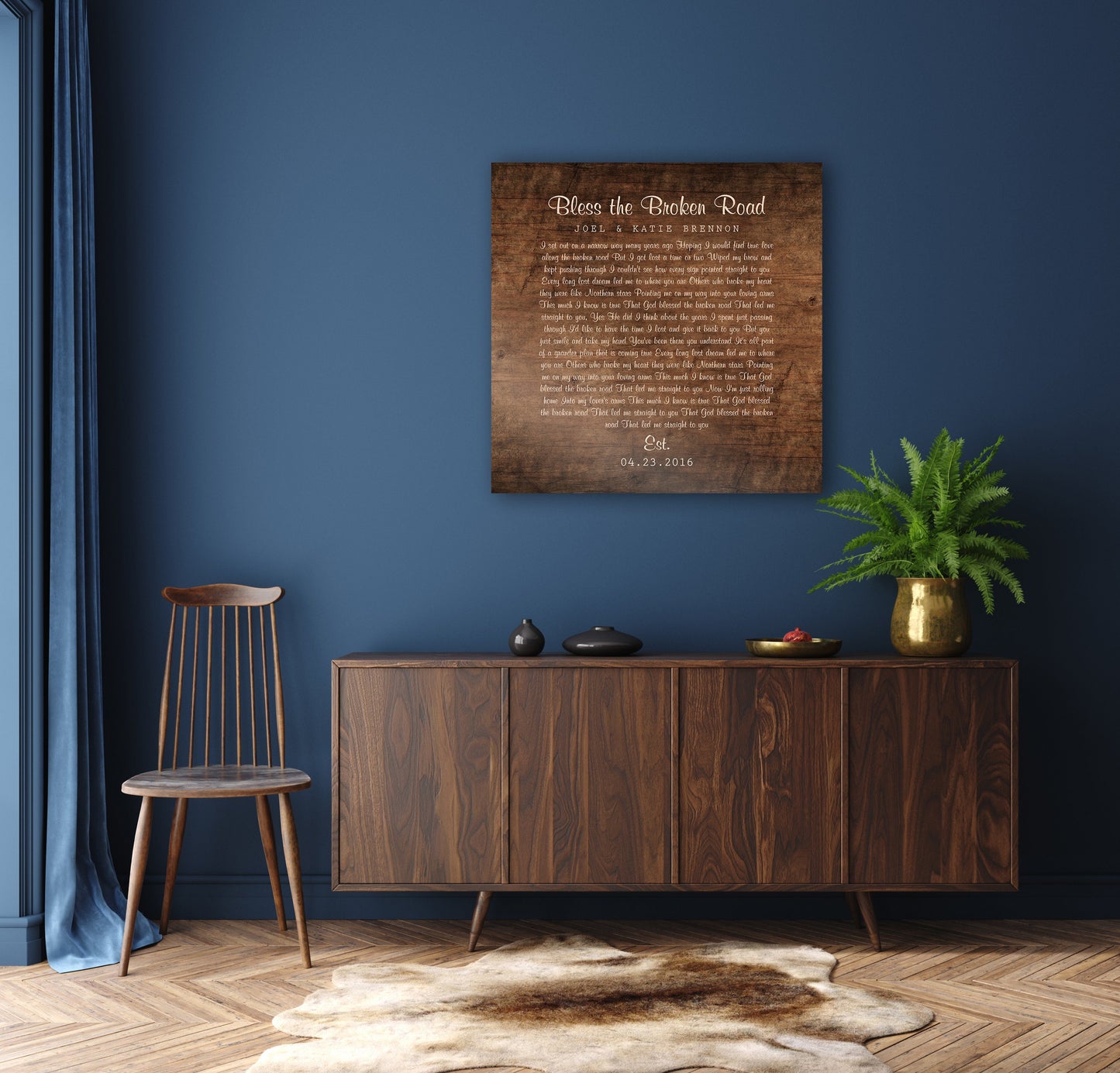 Our Song on Wood, Personalized Wood Gift