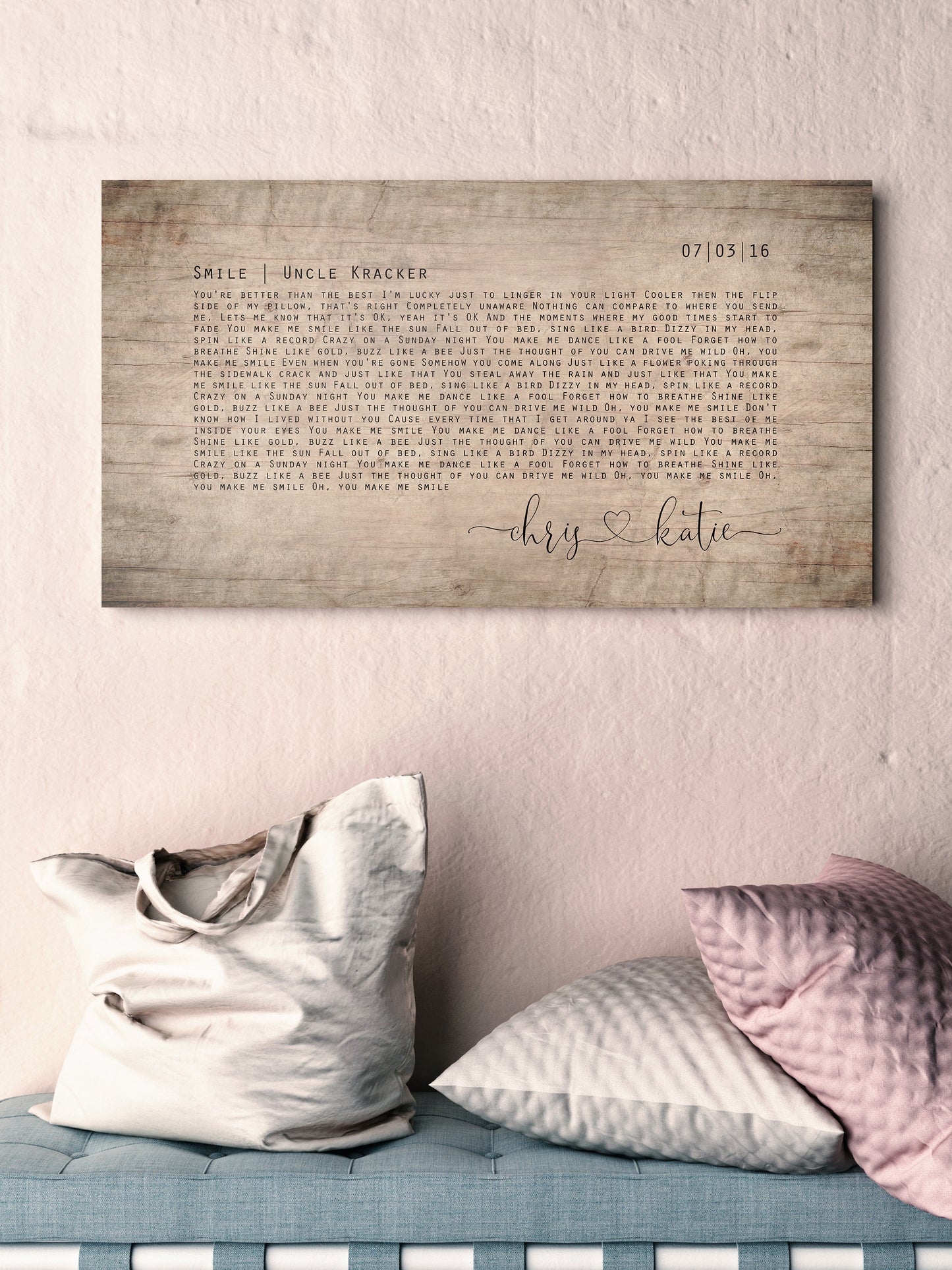 Wood Anniverary Gift, Farmhouse