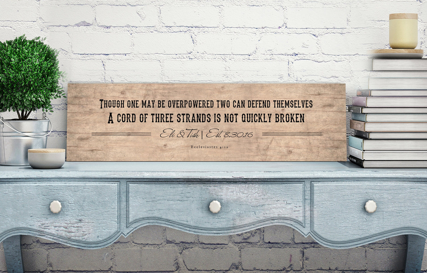 Wood Anniversary Gift, Personalized Anniversary Gift