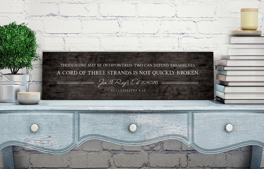 Christian Wedding Gift, Ecc 4:12