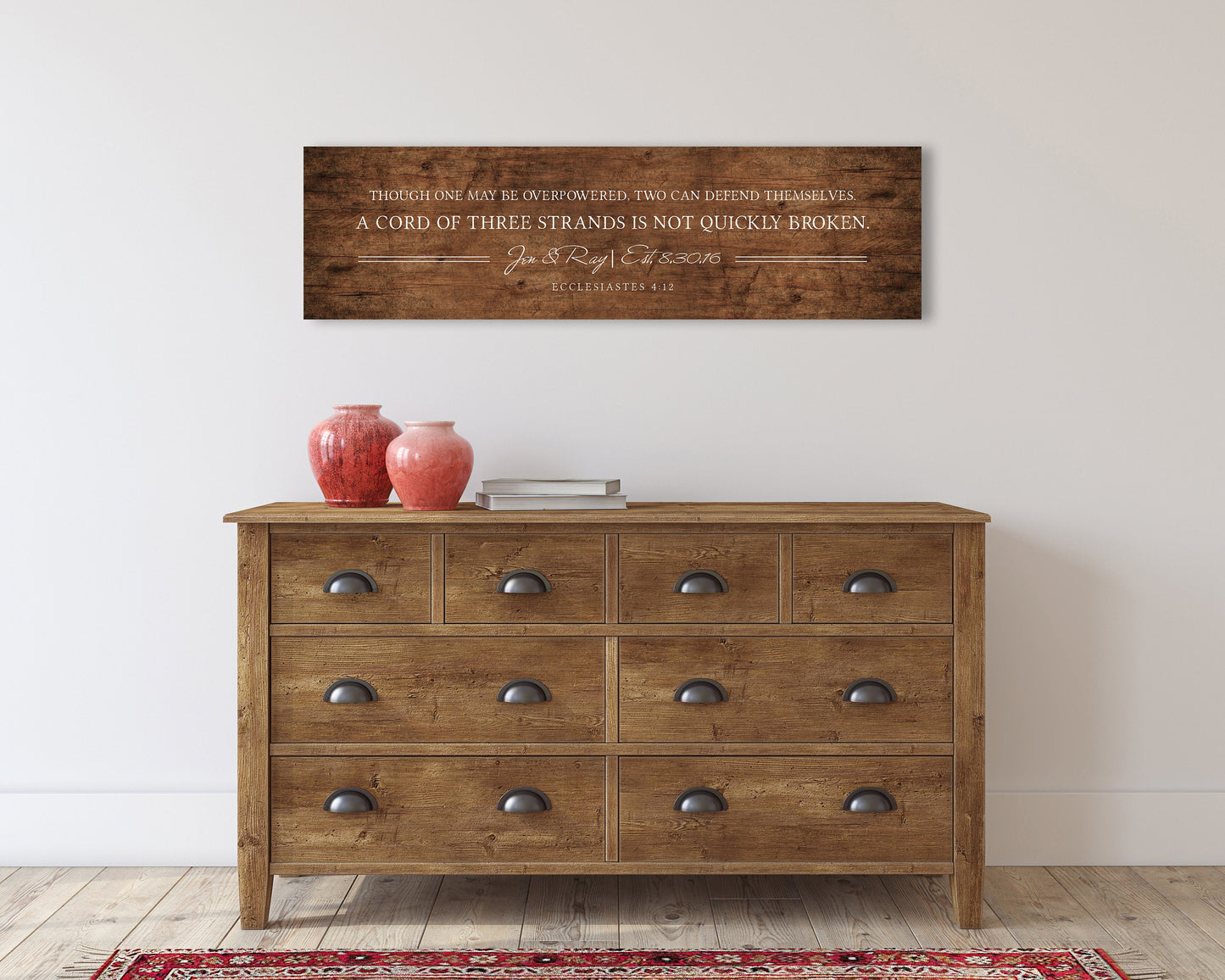 Wood Anniversary Gift for Him, Personalized