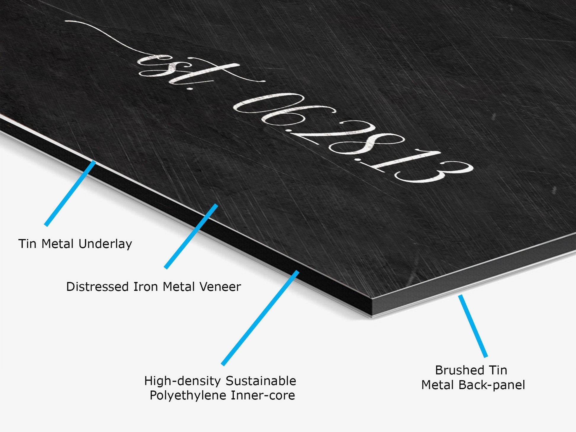 Lyrics Sign, Iron Anniversary Gift