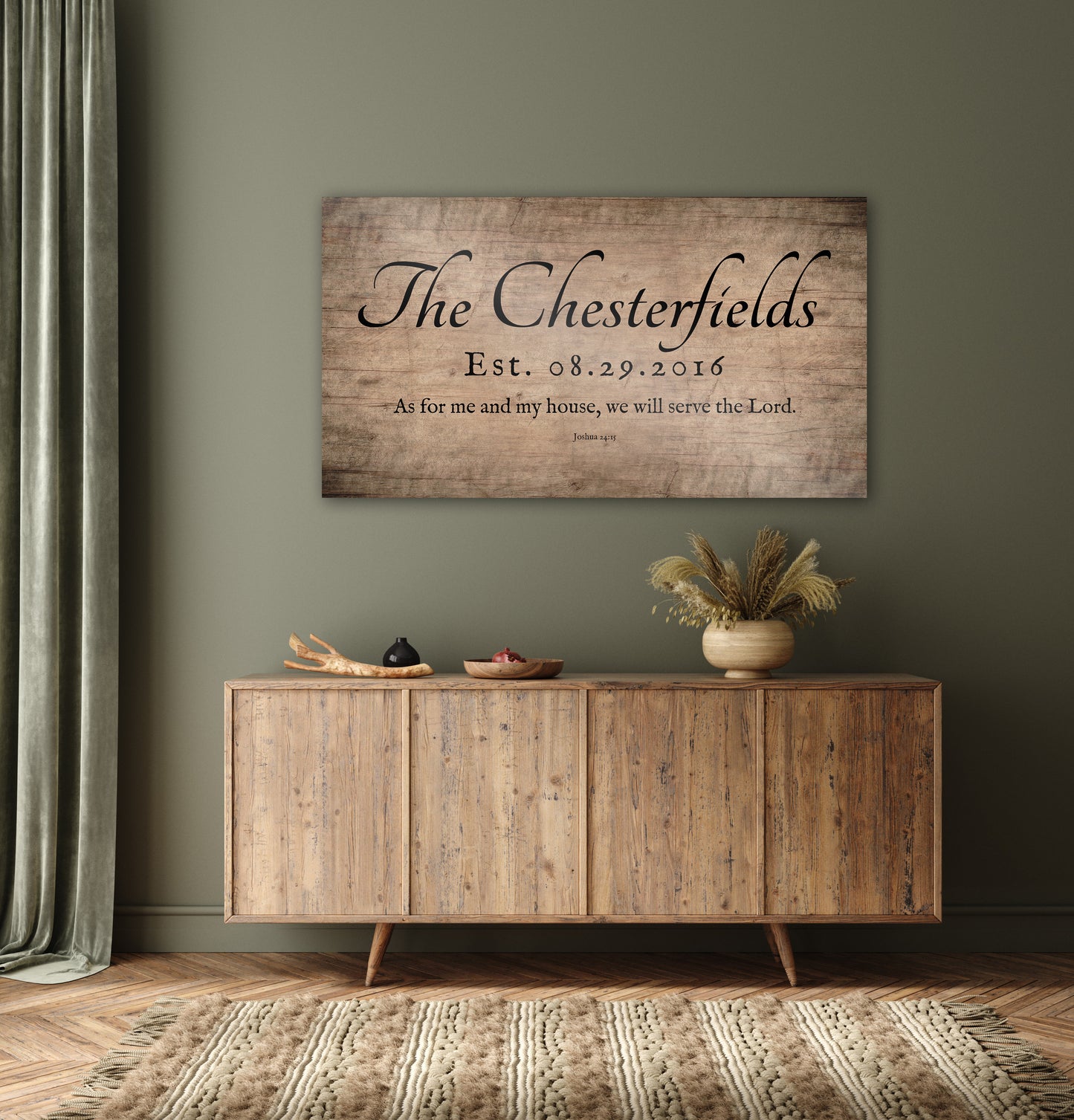 Family Name Sign, Wood Gift