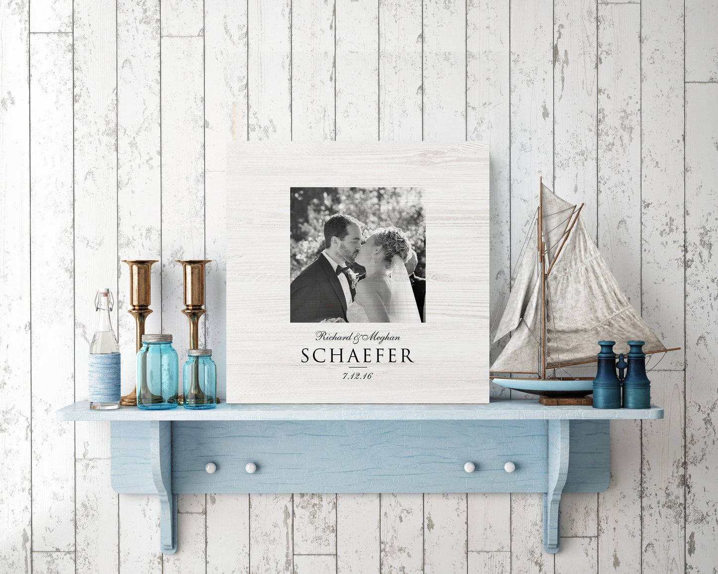 Photo on Wood, 5 year wood anniversary gift