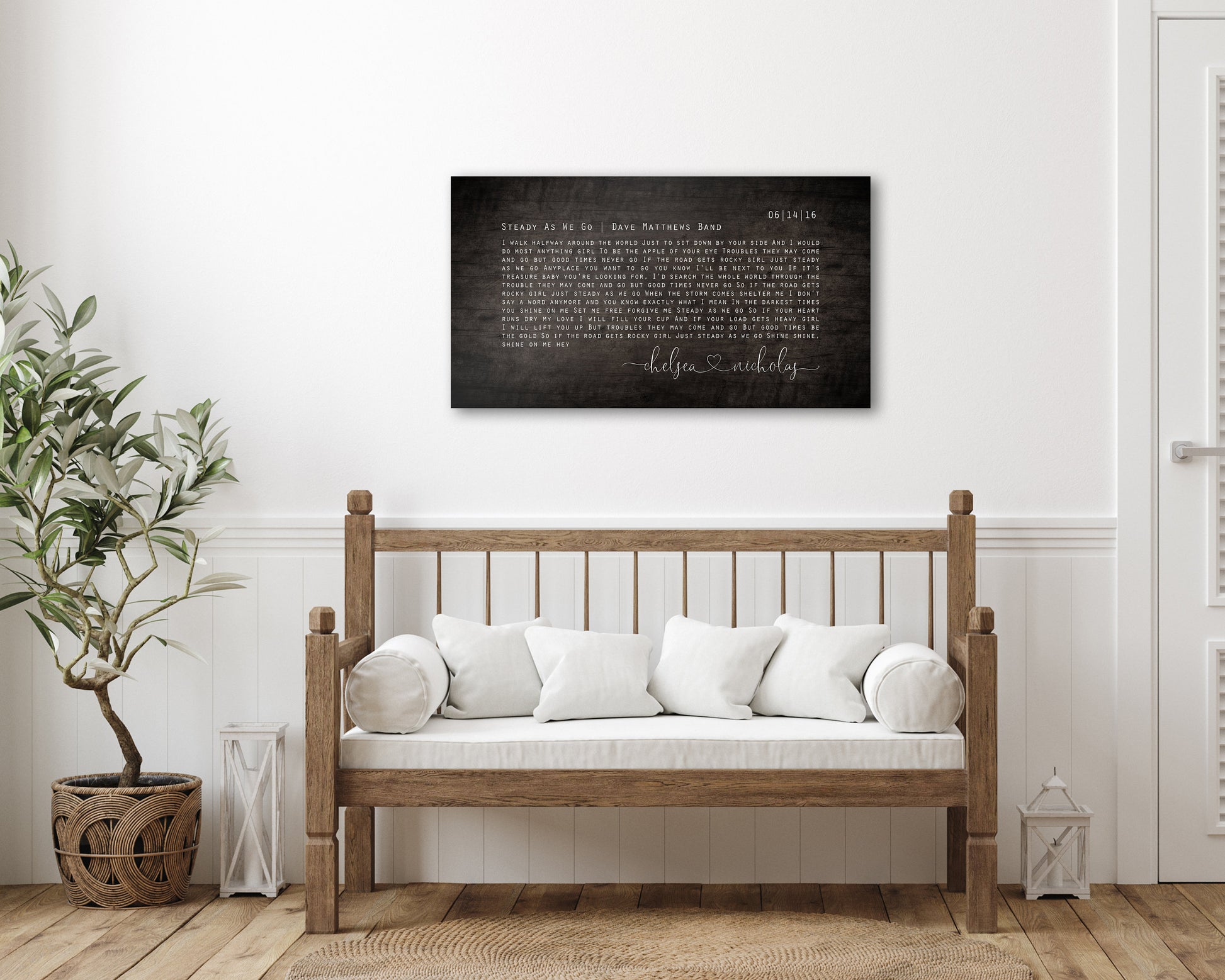 Wood Anniverary Gift, Farmhouse