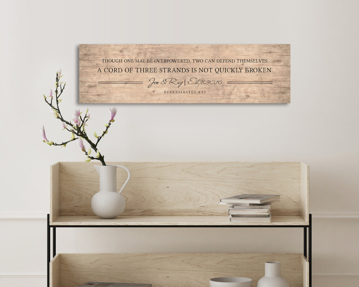 Wood Anniversary Gift for Him, Personalized
