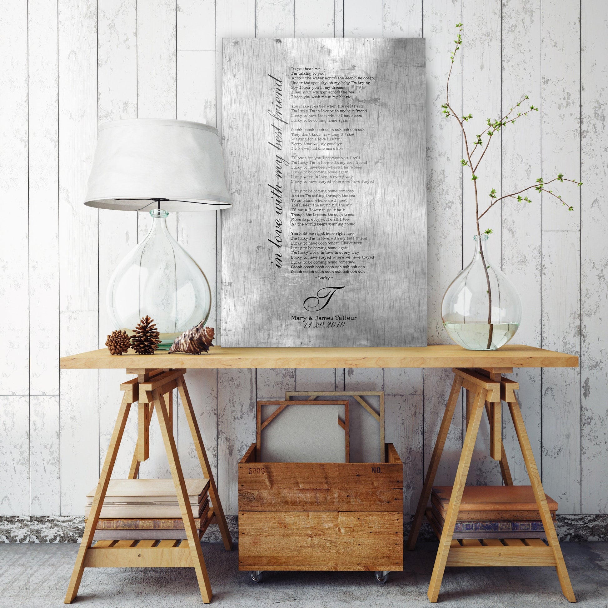 Wedding Song Tin, Tin Anniversary Decor