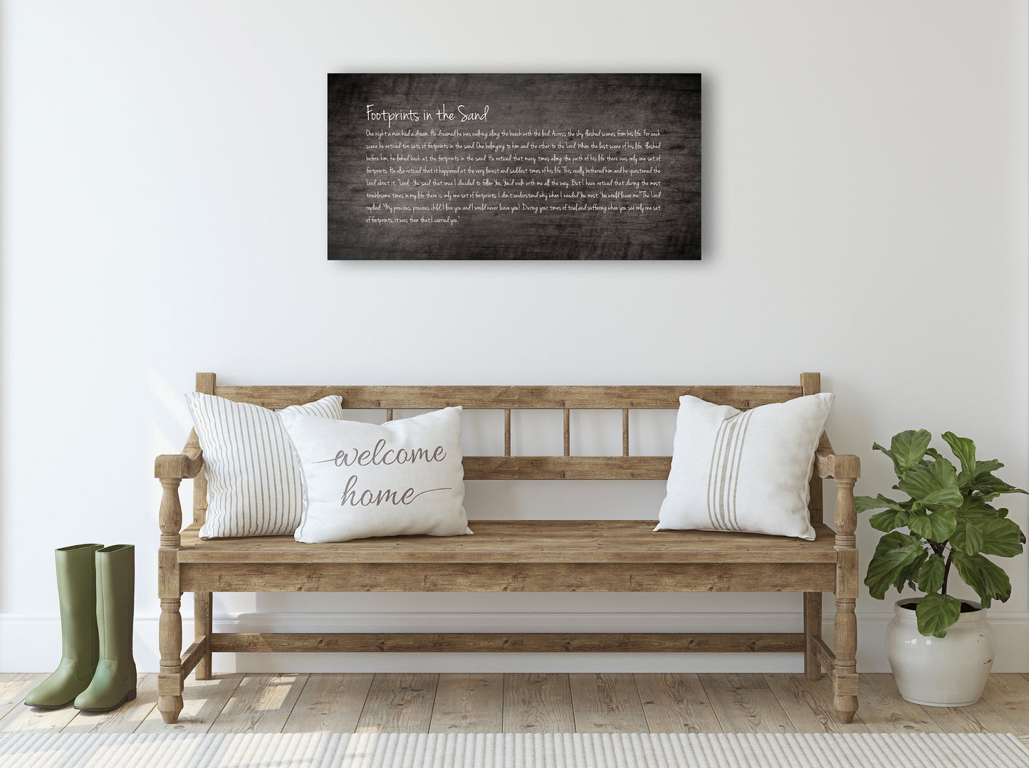 Footprints in the Sand, Footprints poem