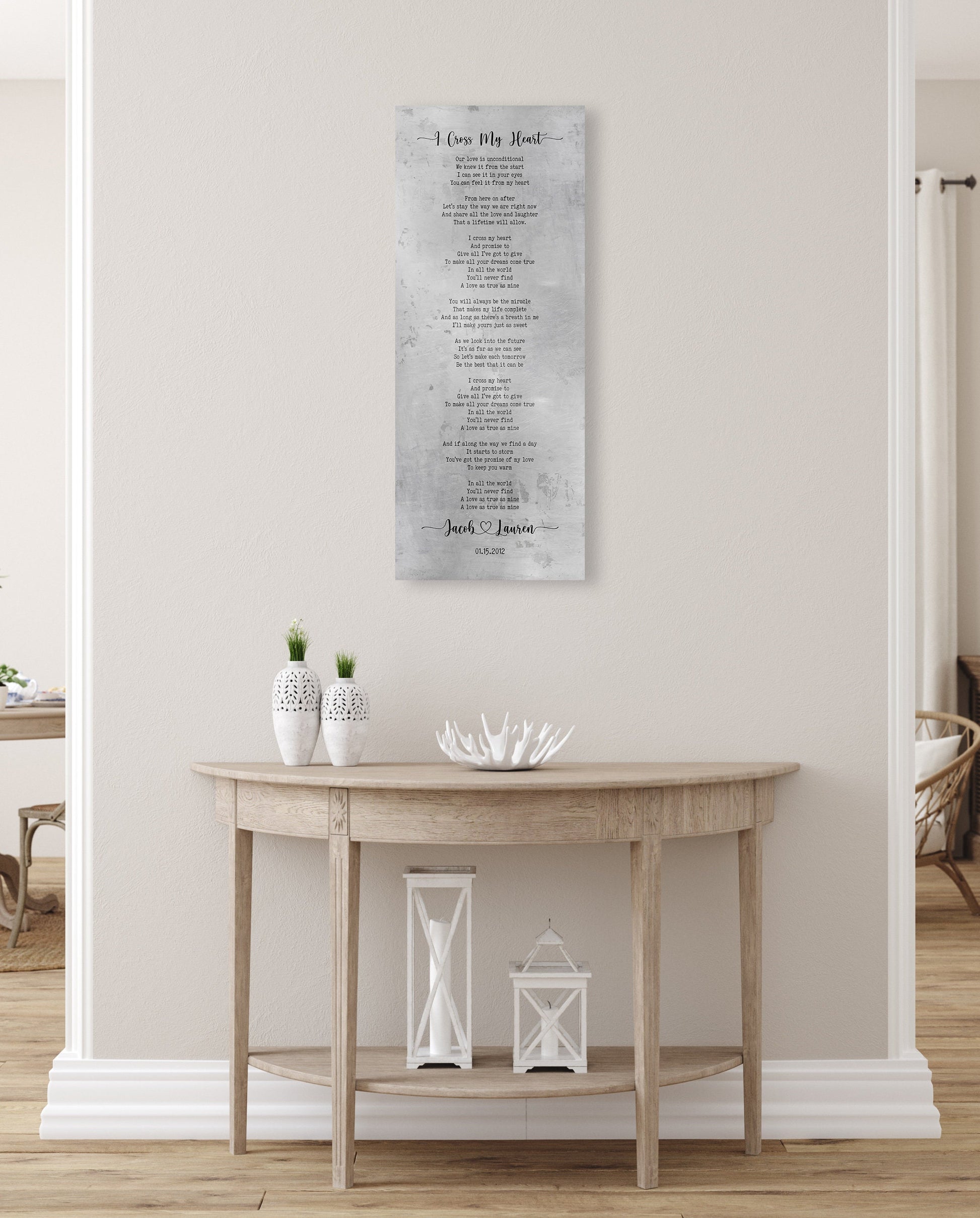 Our Song on Tin, 10th Anniversary Gift