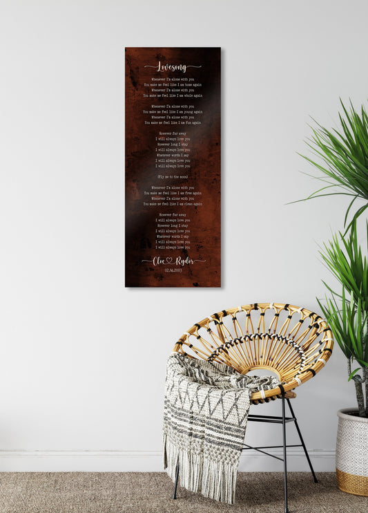 Our Song on Bronze, 8th Anniversary Gift